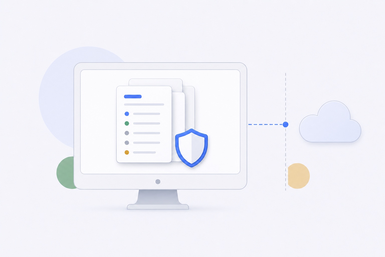Illustration of a private Mac clipboard workflow for image references, links, review notes, and active design handoffs.
